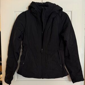 lululemon athletica Black Hooded Puffer Jacket
